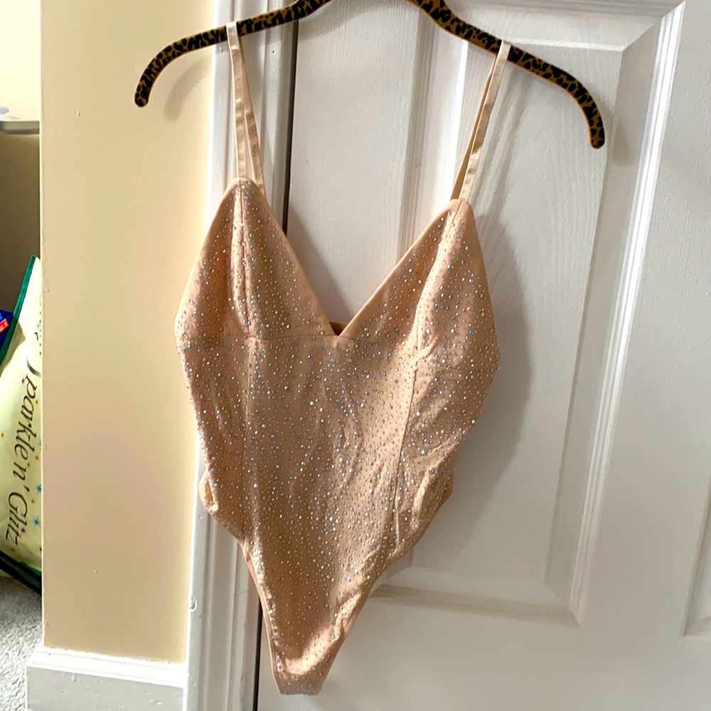 Rhinestone bodysuit from forever 21